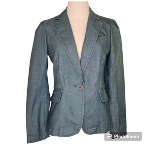 Marc Jacobs Denim Puff Sleeve Blazer Sz 4